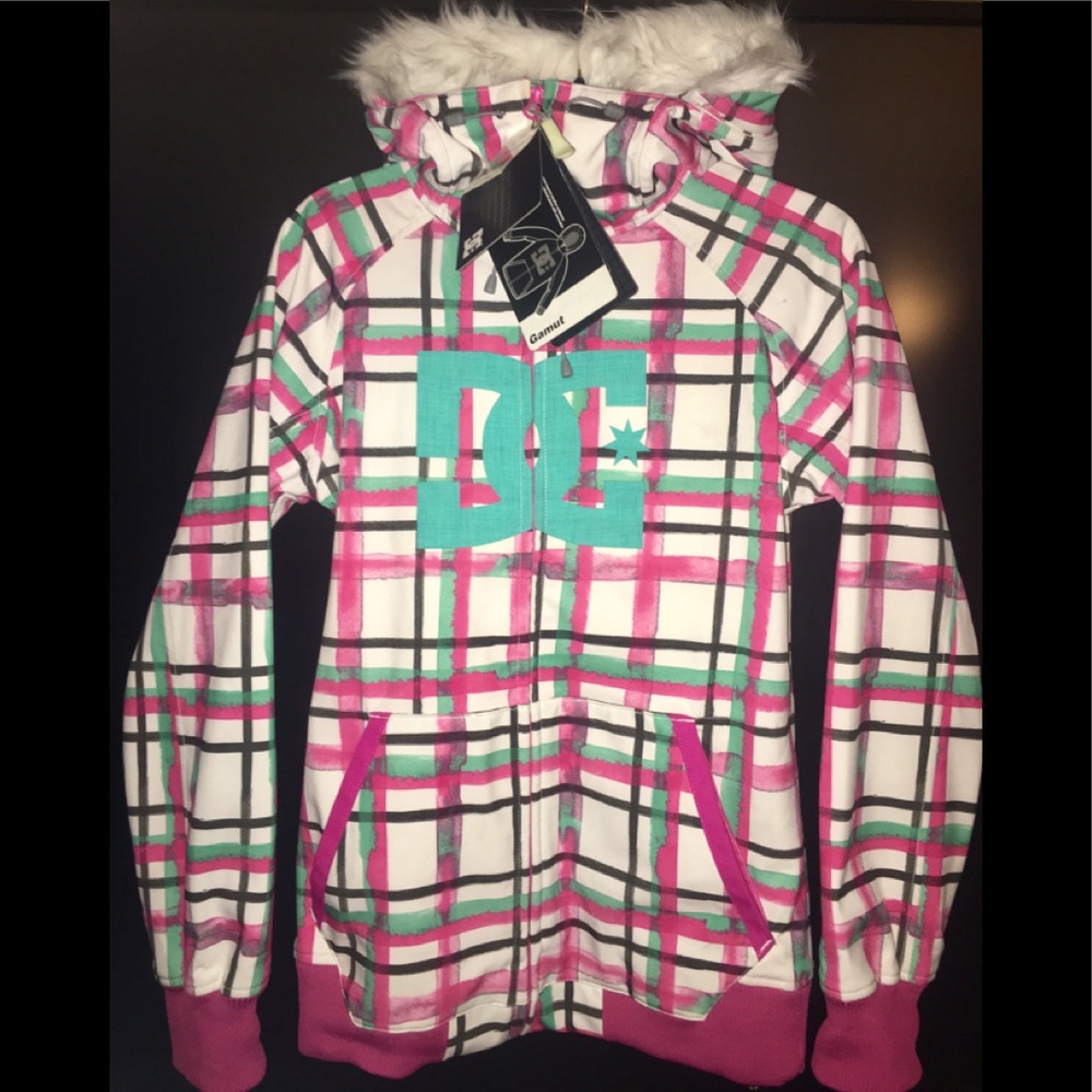 DC Women's Coat-white/pink/green-GAMUT 12 Size: S